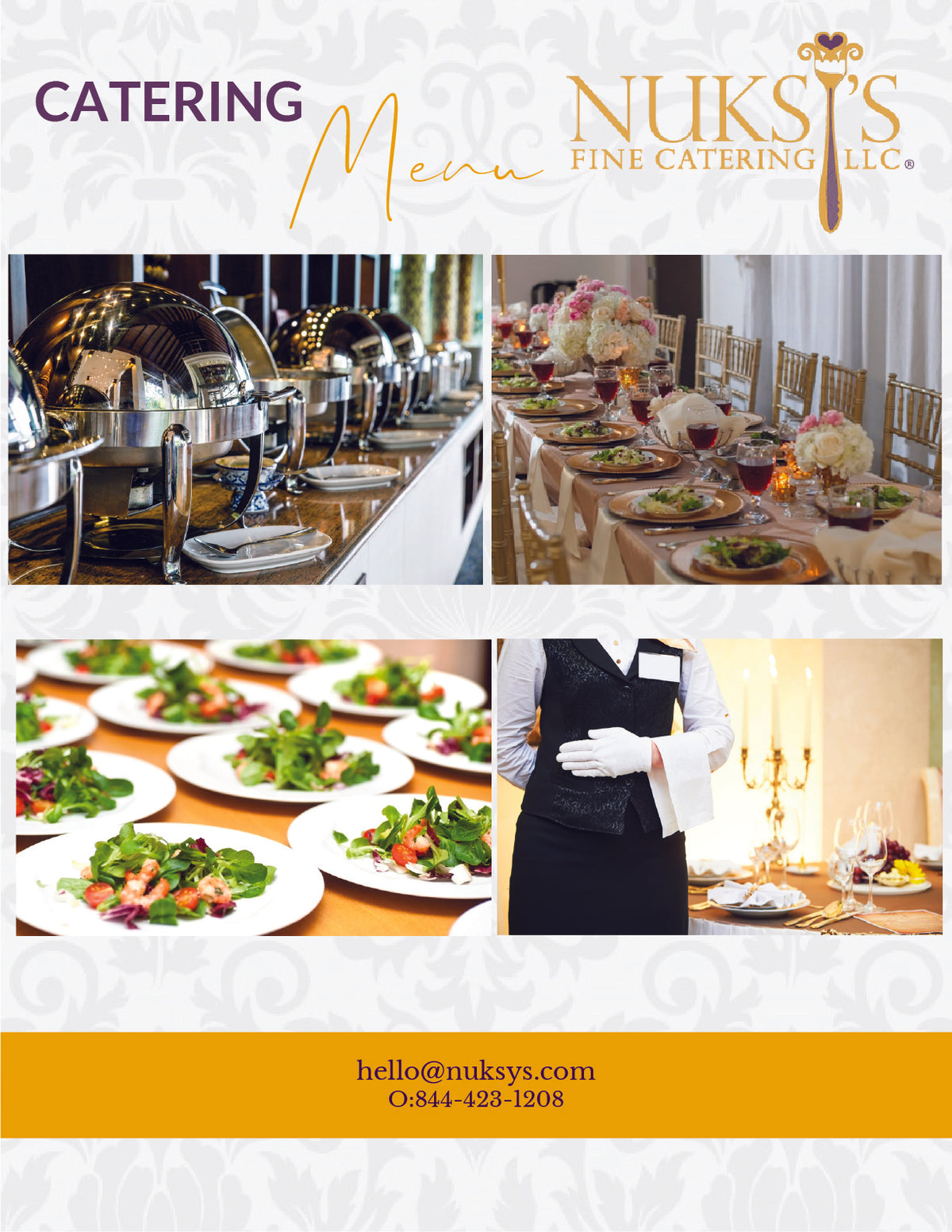 Nuksys Menu Cover Page