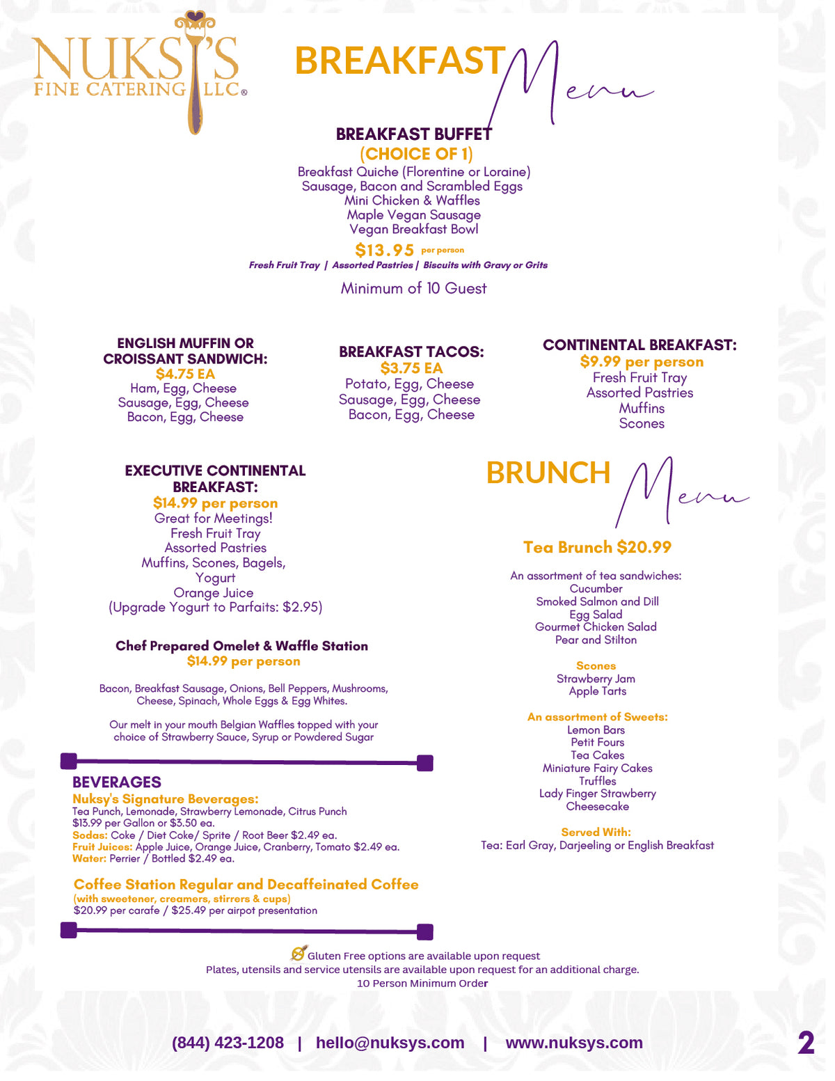 Nuksys Menu Page 2