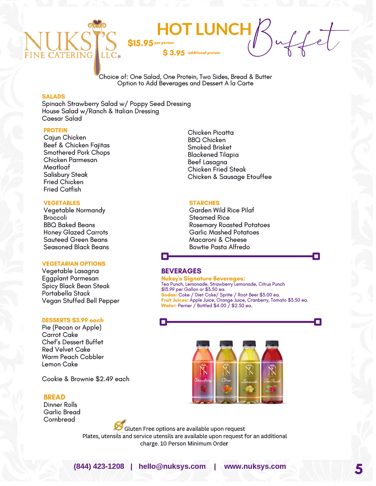 Nuksys Menu Page 5