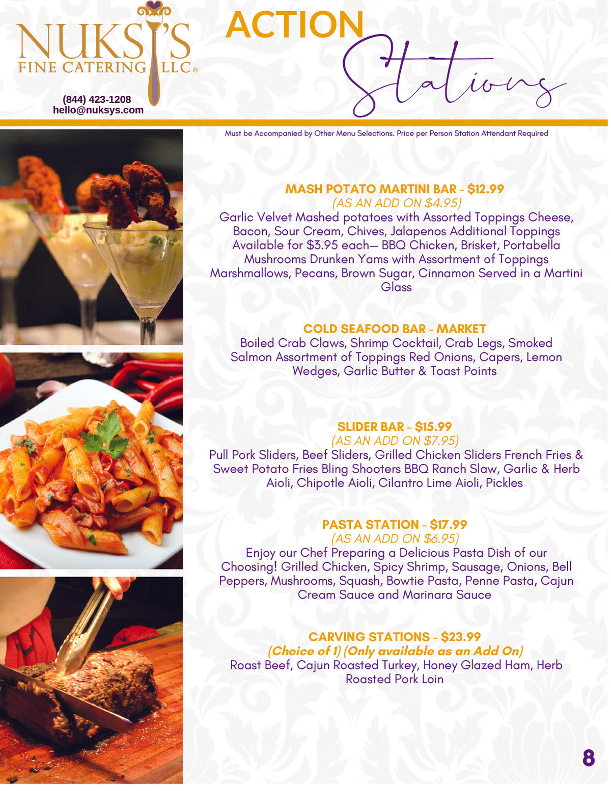 Nuksys Menu Page 8